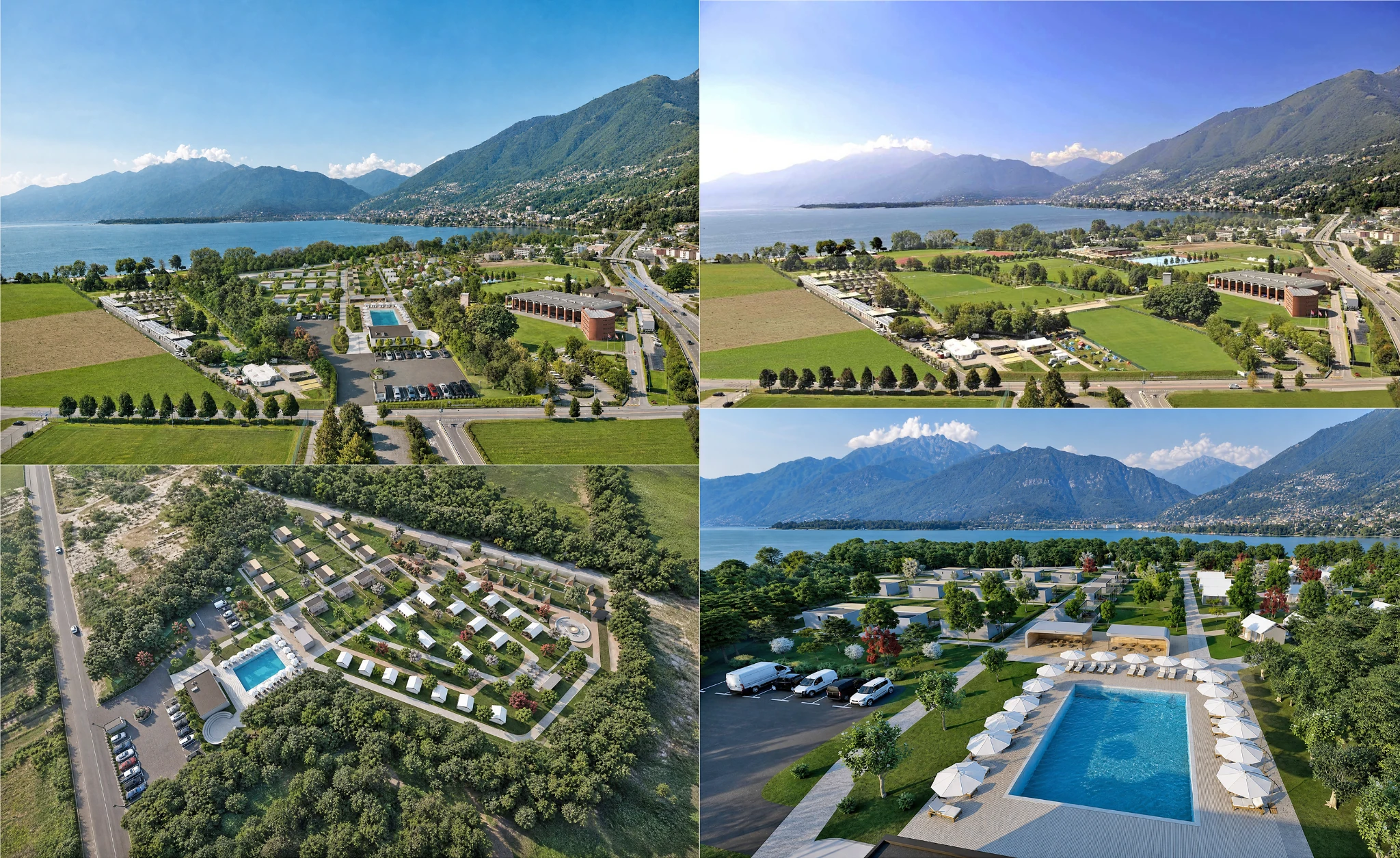 Camping Village Tenero Switzerland resort masterplan presentation